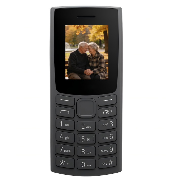Reimungkot 105 mobiltelefon, Dual SIM, kamera, fekete, 1.77 inch, 1000 mAh