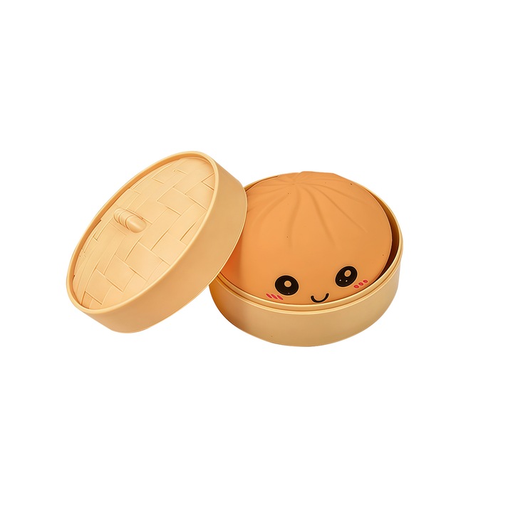 Jucarie interactiva copii, Char Siu Bao, colorat, 15x15cm