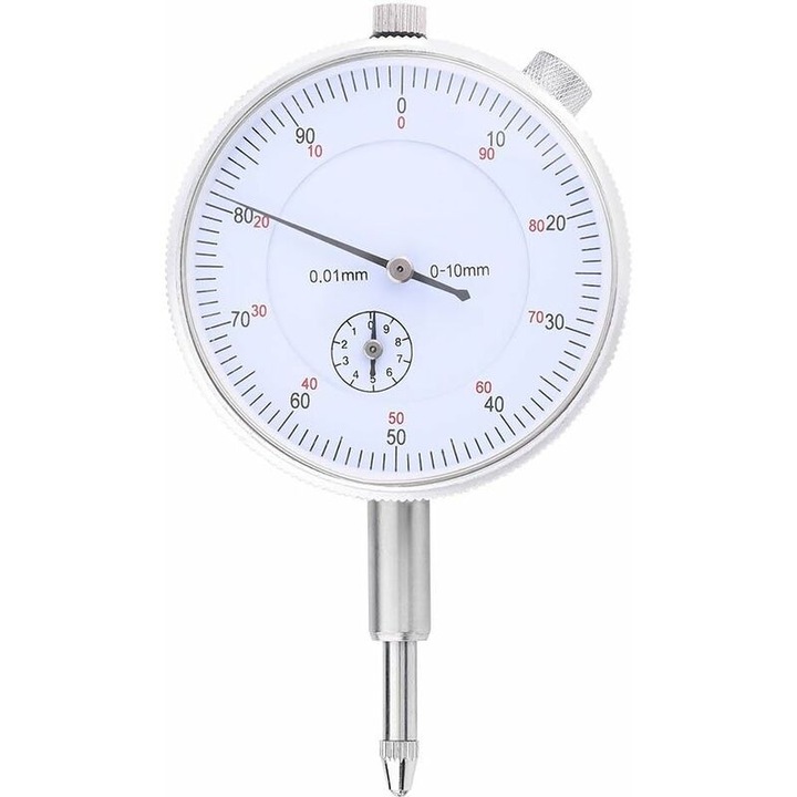 Indicator de precizie 0.01mm, 9.5x5.5x2.2cm, alb, set 1 bucata