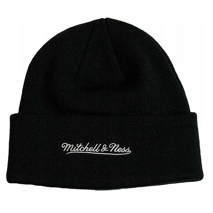 Caciula de iarna Mitchell & Ness Branded Micro Icon Knit, negru, unisex, material acrilic, marime universala