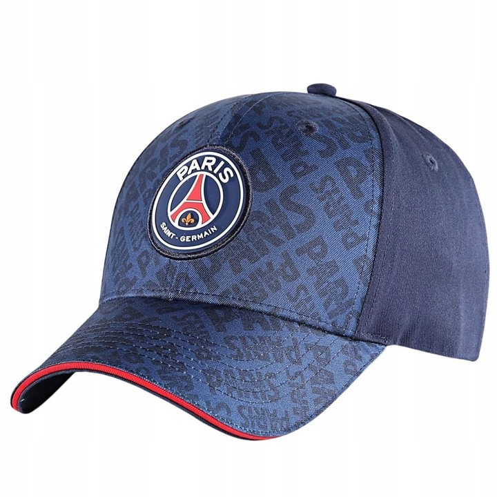 Sapca de Baseball Paris Saint Germain CAP ALL-OVER, Reglabila, Bumbac si Poliester
