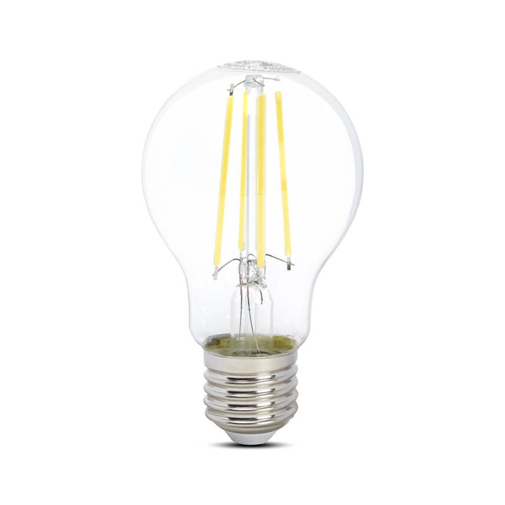 Bec LED filament A60 8W E27 6400K, Novelite