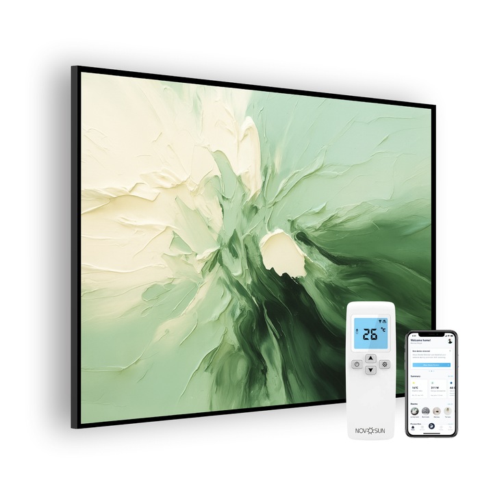 Panou radiant NovoSun ART 700W - Tulip cu Termostat Smart WiFi