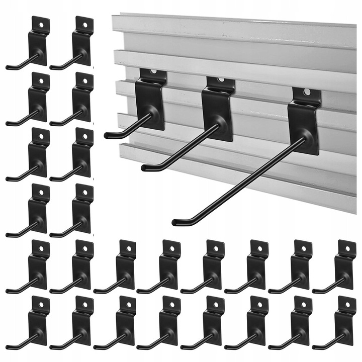 20 db-os fali kampó készlet, strapabíró, 5 cm, rozsdamentes acél