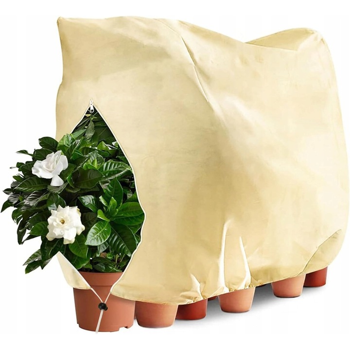 Protectie pentru plante, 200x240cm, material respirabil, impermeabil, cu fermoar, set de 1 bucata