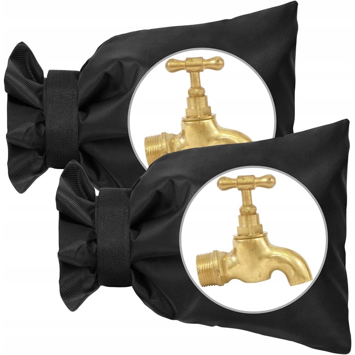 Set 2 huse pentru protectia bateriilor de exterior, impermeabil, 20x15cm, izolatie termica