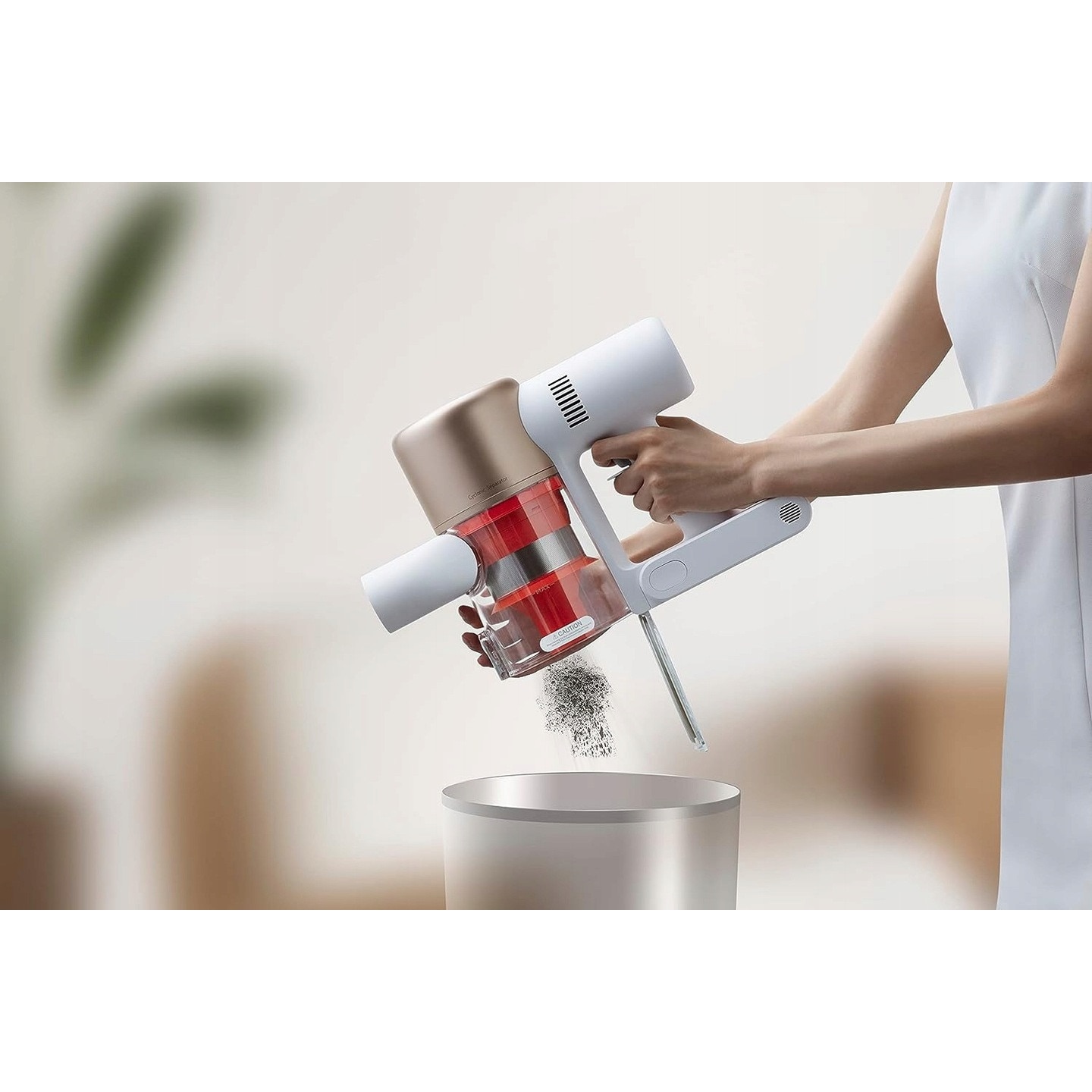 Aspirator vertical fără fir Xiaomi G9 Plus, 2 în 1, 120 AW, alb, capacitate 0.6L, autonomie 60 min.