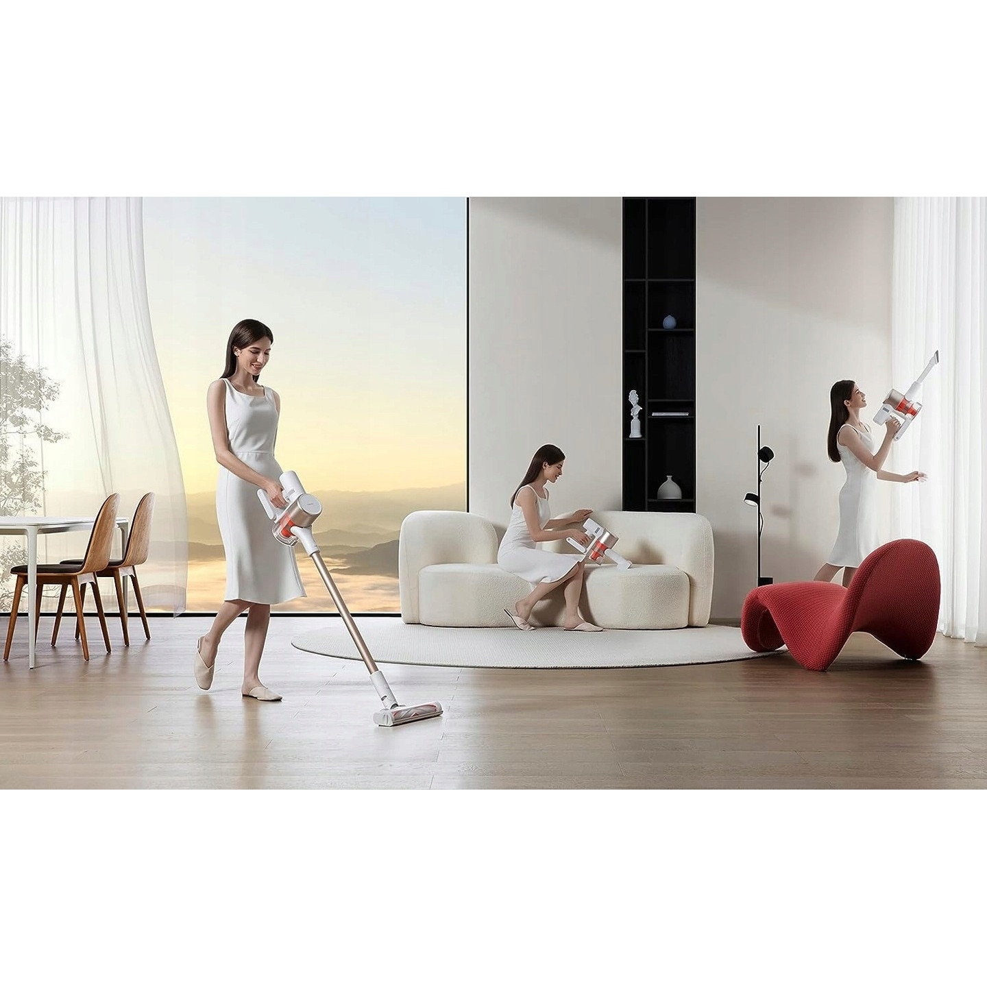 Aspirator vertical fără fir Xiaomi G9 Plus, 2 în 1, 120 AW, alb, capacitate 0.6L, autonomie 60 min.