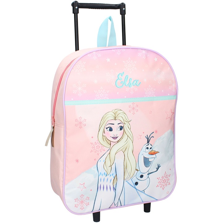 Valiza pentru copii Vadobag Frozen, roz, 39x30x13cm