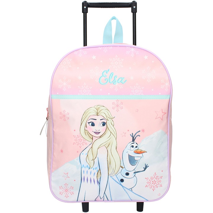Valiza pentru copii Vadobag Frozen, roz, 39x30x13cm