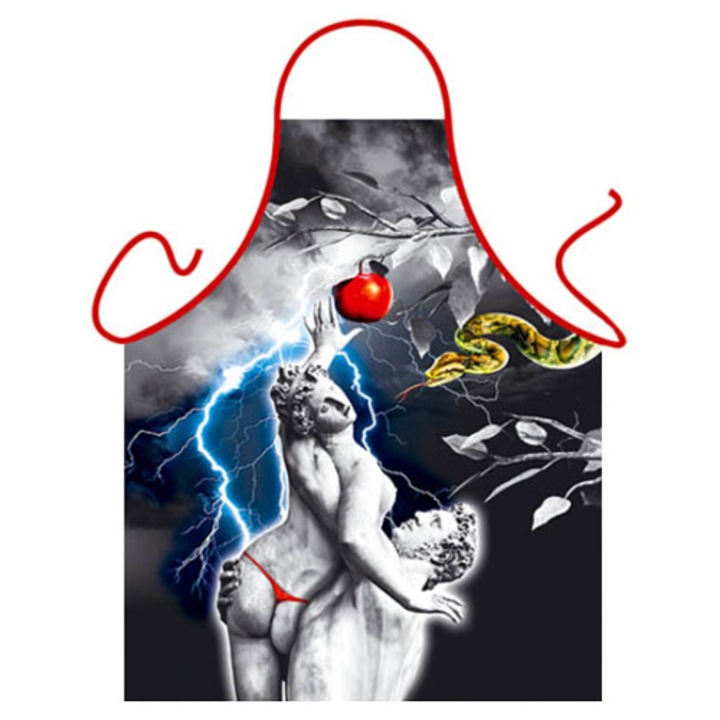 Sort de bucatarie si gratar, Itati, Adam si Eva in Paradis, multicolor, poliester