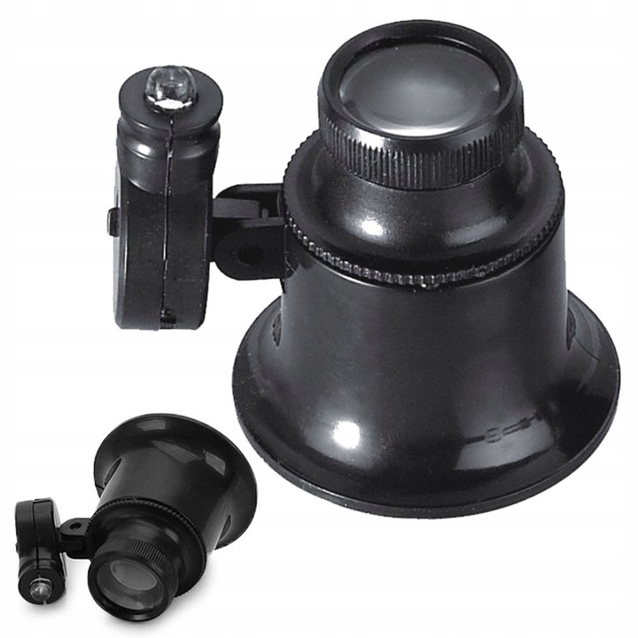 Lupa profesionala pentru ochi cu marire 20x si lumina LED lupa pentru bijutieri ceasornicari electronica monede timbre si inspectii de precizie