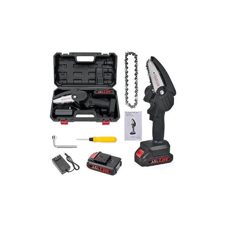 Mini drujba 48V, 6 inch, 2 acumulatori Li-ion, Dasgut