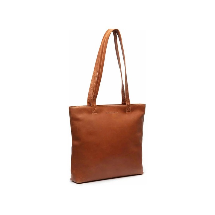 Geanta de dama piele naturala, The Chesterfield Brand, Alveron, Maro cognac, 33x6x32 cm