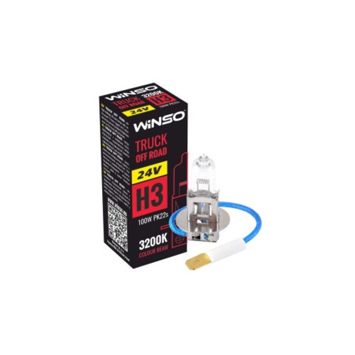 Bec Halogen Winso Truck Off-Road H3, 24V, 100W PK22s ● 3200K