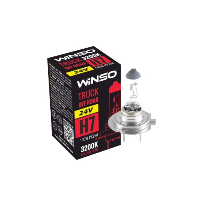 Bec Halogen Winso Truck Off-Road H7 - 24V, 100W PX26d ● 3200K