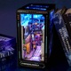 Миниатюрна къщичка Book Nook Diorama DIY, Habarri, Cyberworld, Diorama Book Nook, 9+ години, 24x8x34 см, Монтесори, 3D Дървен пъзел, LED осветление, Многоцветен