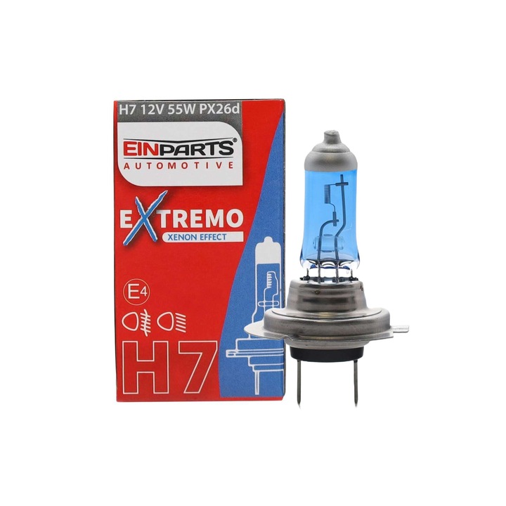 Халогенна крушка H7 12V 55W 6000K Extremo, бяла, 1 брой