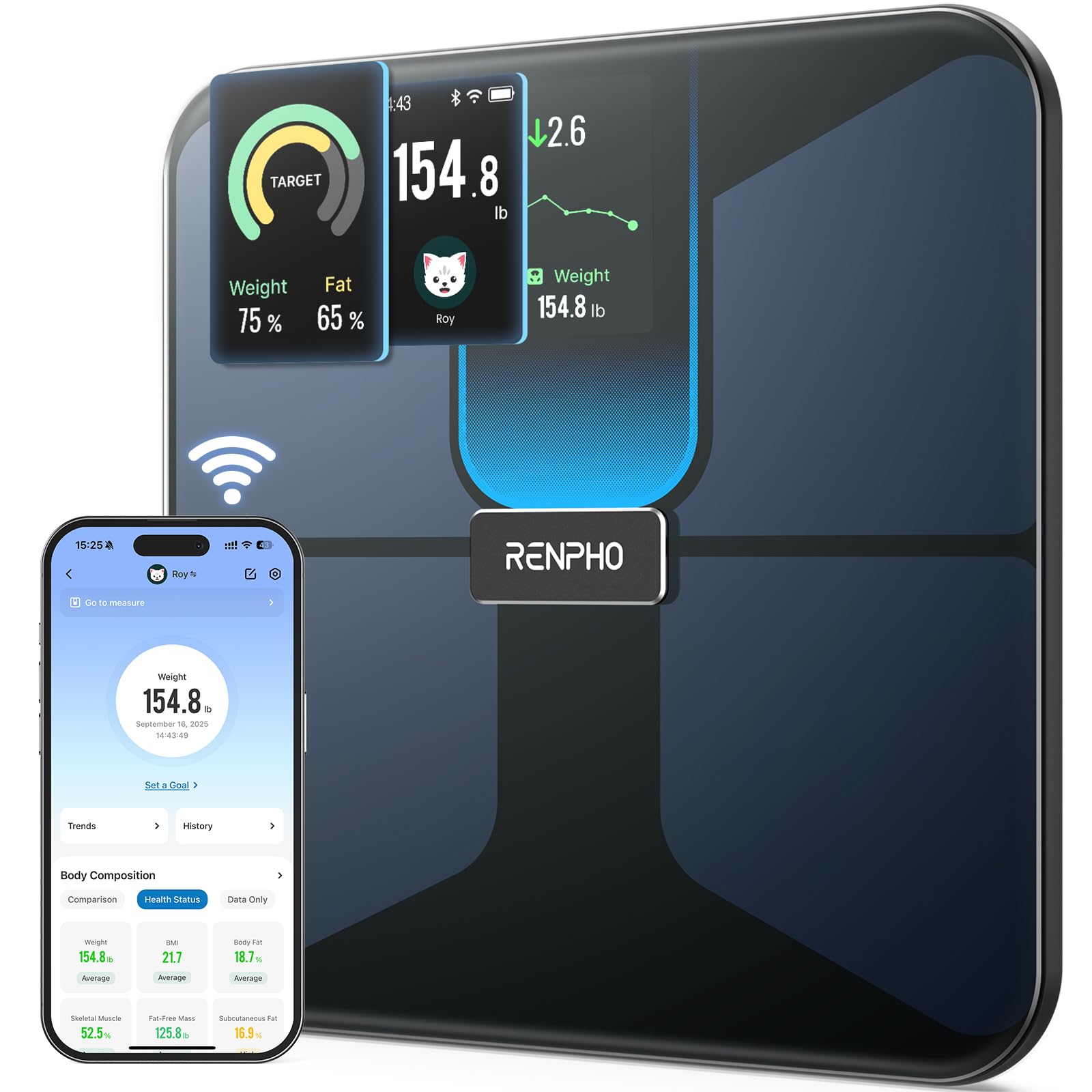 Garmin Index S2 Smart Scale – Masoara Greutatea, Tendinta