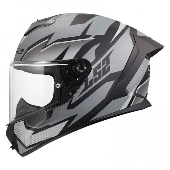 Casca moto LS2 FF820 Rapid III Xtrem Black Gray, marime M