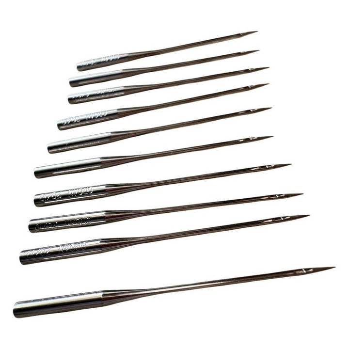 Set 10 Ace Masina de Cusut Casnica Rhein Nadel, Sistem 130/705H, Marime 140, Profesional, Pentru Materiale Rigide