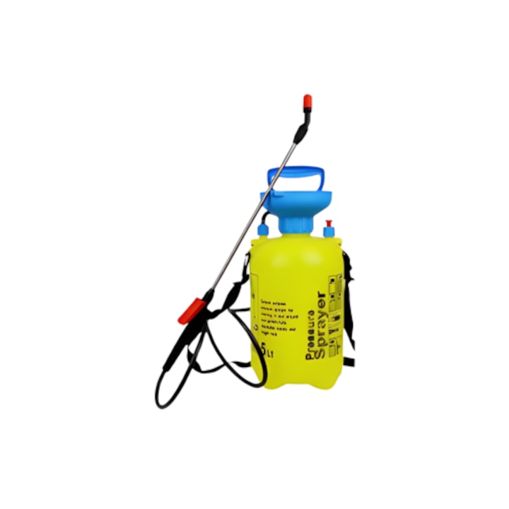 Pulverizator Gradina 5L cu Pompa Presiune si Lance Metalica FEROTYB – Stropitor Manual pentru Plante, Pomi, Flori, Insecticide si Ingrasaminte