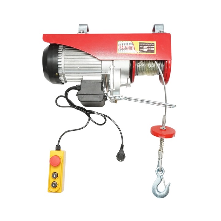 Palan electric/macara 220V/50Hz 2200W, sarcina maxima 500/1000Kg, viteza de ridicare 4-8m/min, inaltime de ridicare 6-12m IP40