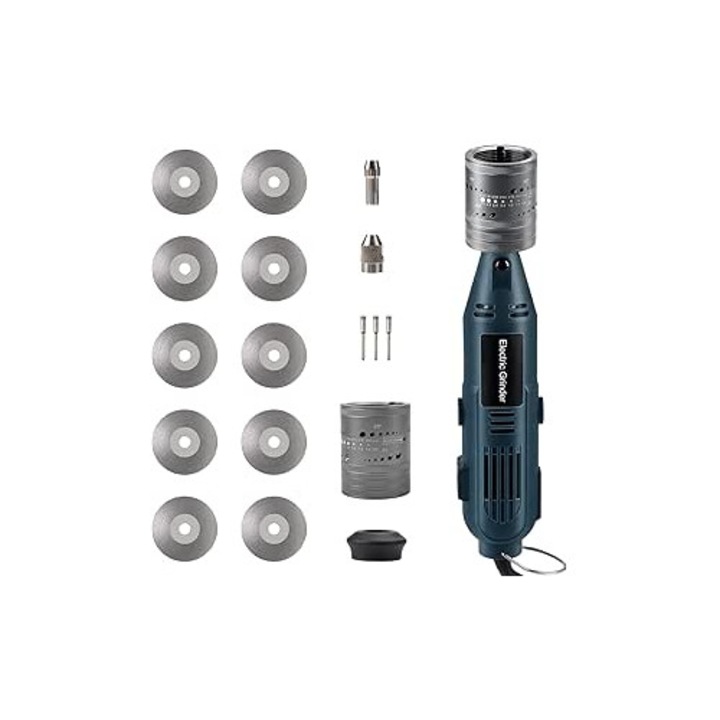 Masina de slefuit cu electrod de tungsten, kswiown, 6 dimensiuni, 8 unghiuri, discuri diamantate acoperite cu titan, 260W, 230V