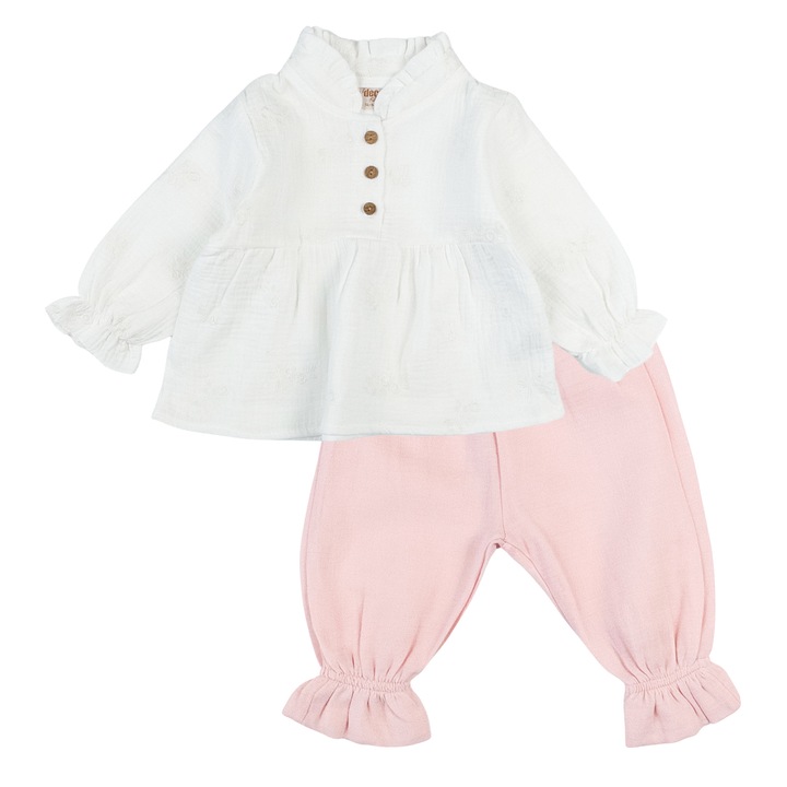 Compleu pentru fetite, model Deco Roz 9840