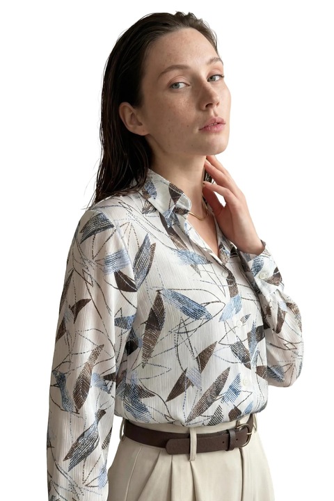 Camasa dama, MyFashion, Albastru, Textil