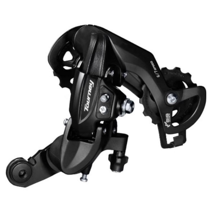 Schimbator spate bicicleta, Negru, 6/7 viteze, Aliaj de aluminiu