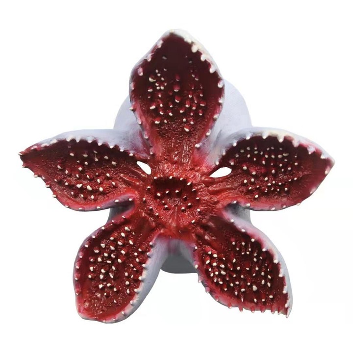 Masca Halloween din latex, floare carnivora, set pentru carnaval, 56cm