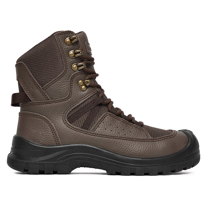 Ghete de lucru Hunter, maro, piele naturala, 43
