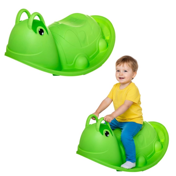 Balansoar pentru copii, STR, testoasa, verde deschis