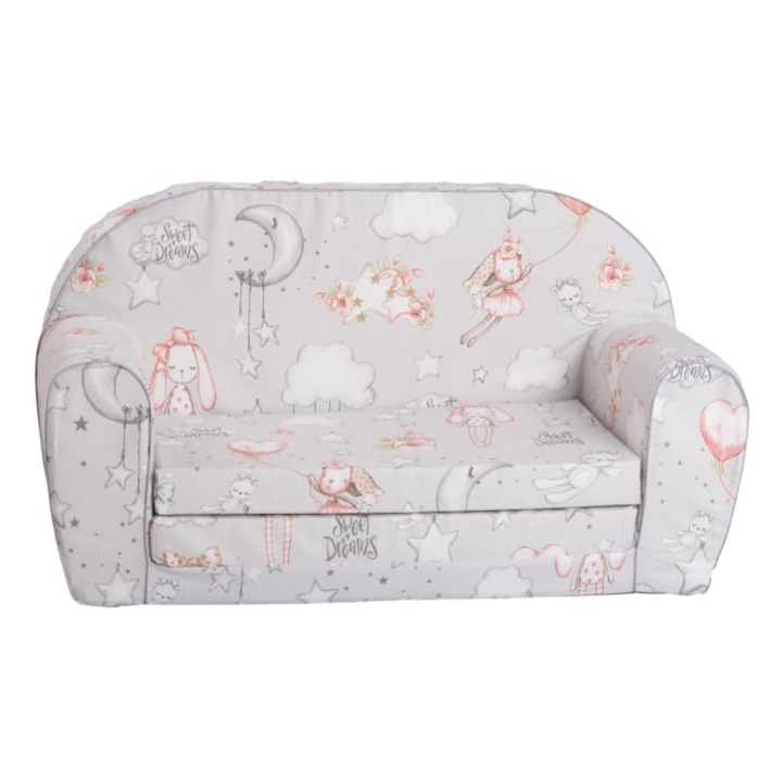 Canapea DTR MINI SOFA PRINT, 2 locuri, multicolor, 100x80x70cm