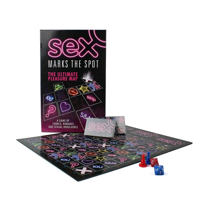 Joc de societate pentru adulti, Adult Games, Sex Marks The Spot, interactiv, 25x25x5cm, in limba engleza