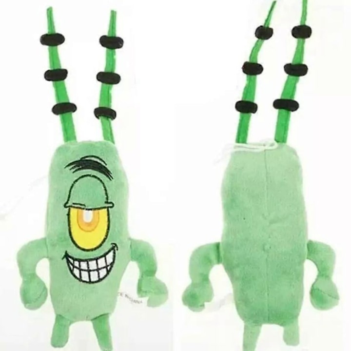 Papusa de plus SpongeBob SquarePants Plankton Sheldon, 30cm, set 1 buc