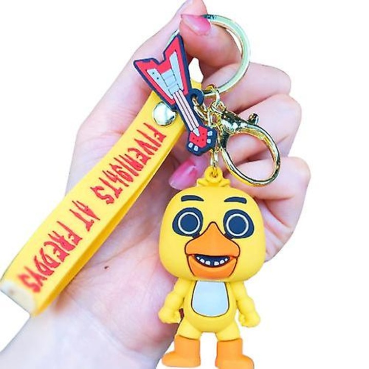 Breloc Five Nights at Freddy's, multicolor, PVC, set de 2 bucati
