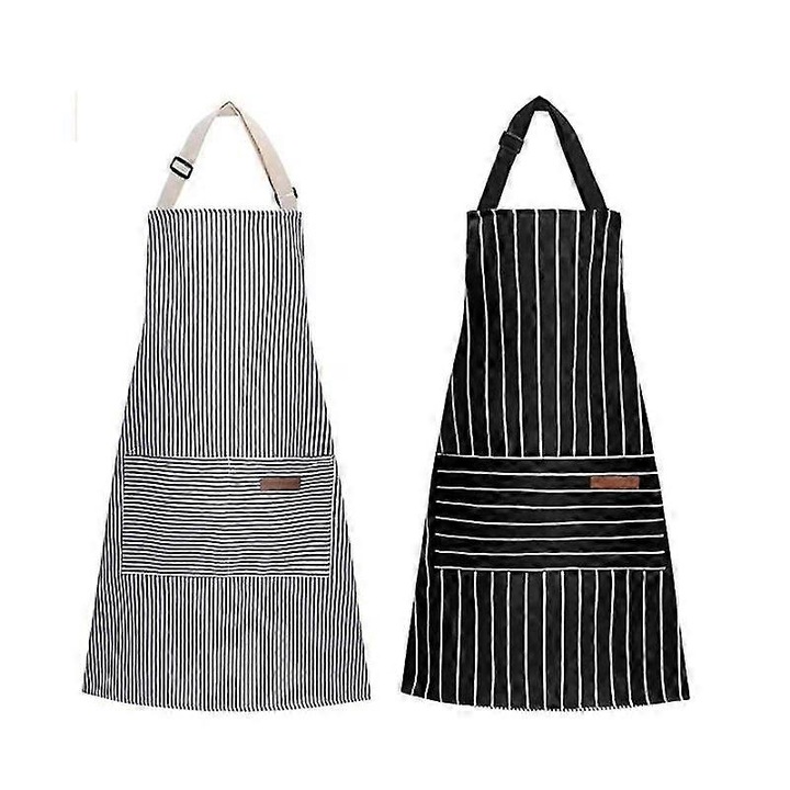 Set 2 sorturi de bucatarie cu buzunare, ajustabile, multicolor, 92cm