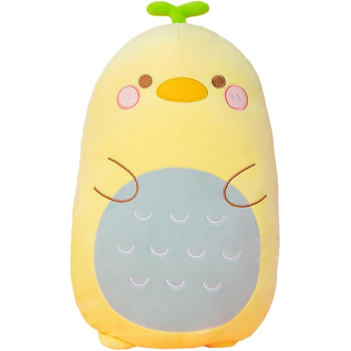 Perna de Hartie Duck, Jucarie de Plus, 45cm, Galben, Design Cartoon