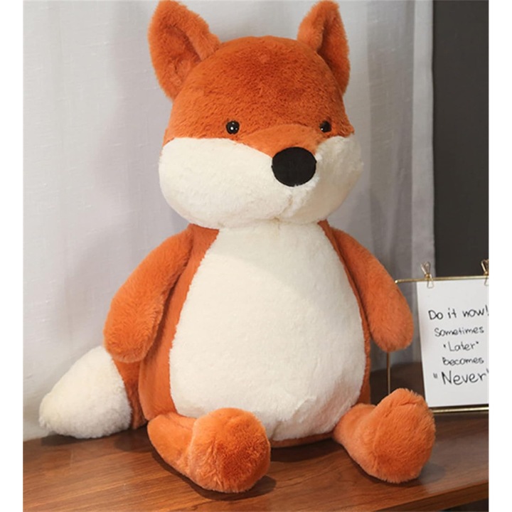 Jucarie de plus vulpe, 50 cm, multicolor, pentru copii