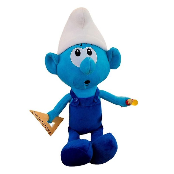 Jucarie de plus Smurf, 40cm, alb, set 1 bucati