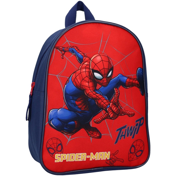 Rucsac mic pentru copii Spiderman Web Warriors, Vadobag, albastru, 29x22x9cm
