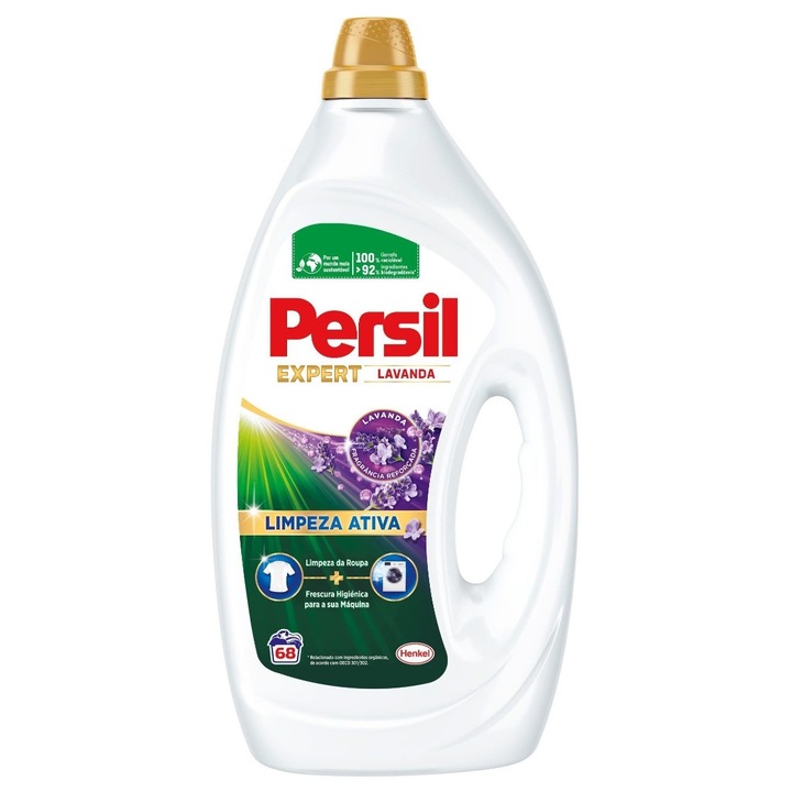 Detergent de rufe lichid Persil Deep Clean Expert Freshness Lavanda, 68 spalari, 3.06l