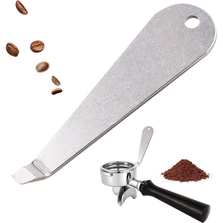 Unealta din inox pentru indepartarea bolului de praf al aparatului de cafea, Caltucus Core®, usor de utilizat, pentru curatare rapida