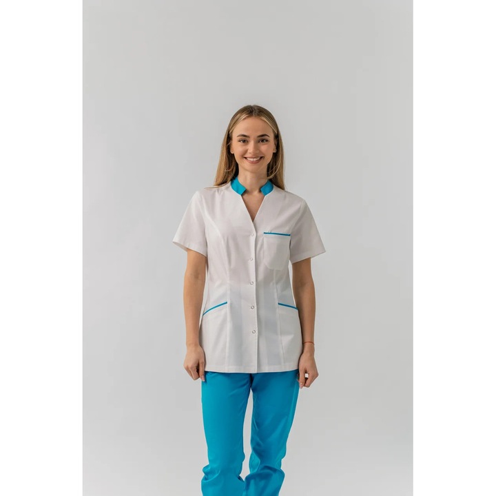 Bluza medicala Adina, turquoise, XXL