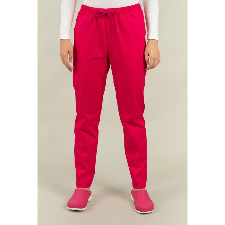 Pantaloni medicali Masstex Clio, elastici, fuchsia, XL