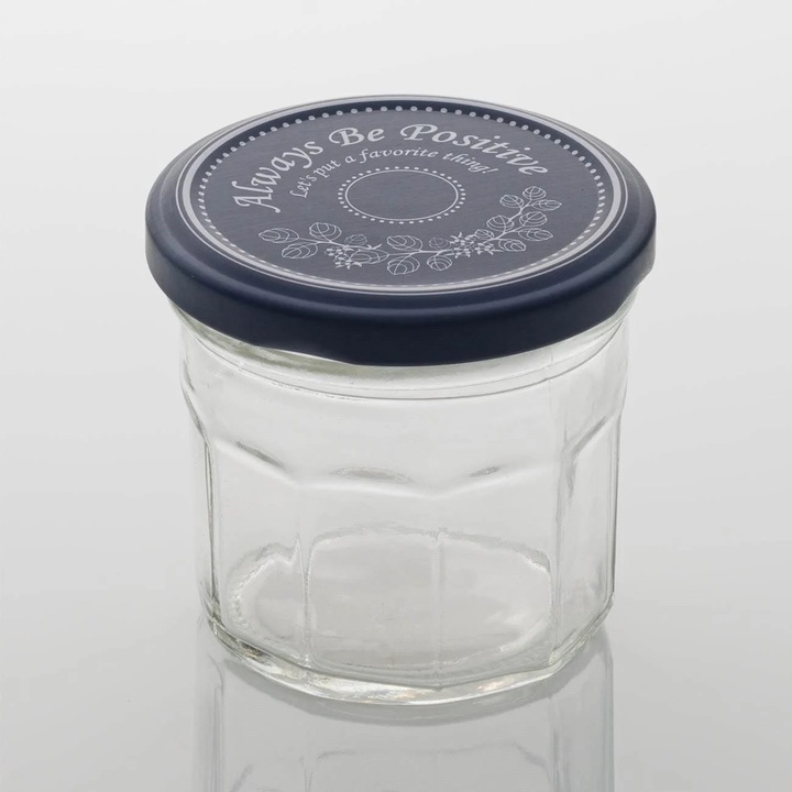 Стъклено бурканче за съхранение но капаче 150 мл