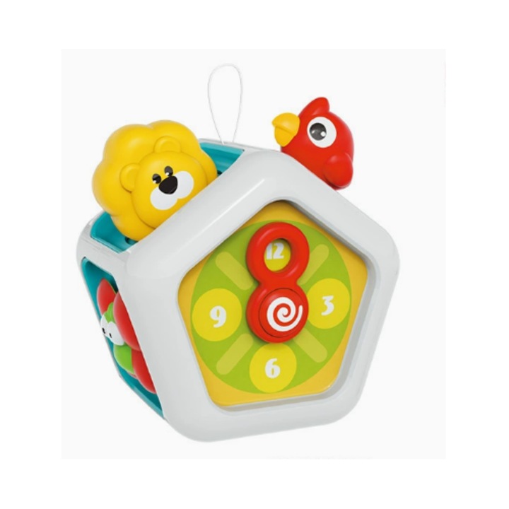 Interaktív bébijáték, elfoglaltsági labda, hatszögletű design, környezetbarát anyag, változatos méretek