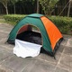 Corturi camping Cort cu usi duble pentru 2-3 persoane si luminator, cort de camping pliabil complet automat pentru exterior, vine cu 8 cuie de cort + 4 franghii rezistente la vant de 1, 6 m + geanta de depozitare verde, 200 * 150 * 110 cm